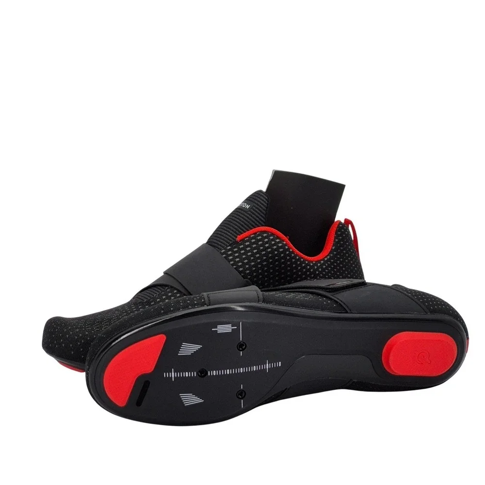 Peloton Altos Cycling Bike Shoes with Cleats Men's Size 11 Black & Red Unisex